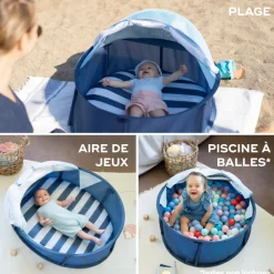 Aire de jeux bébé anti uv babyni marinière