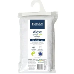 Alèse éponge viscoce de bambou zen 70x140cm blanc