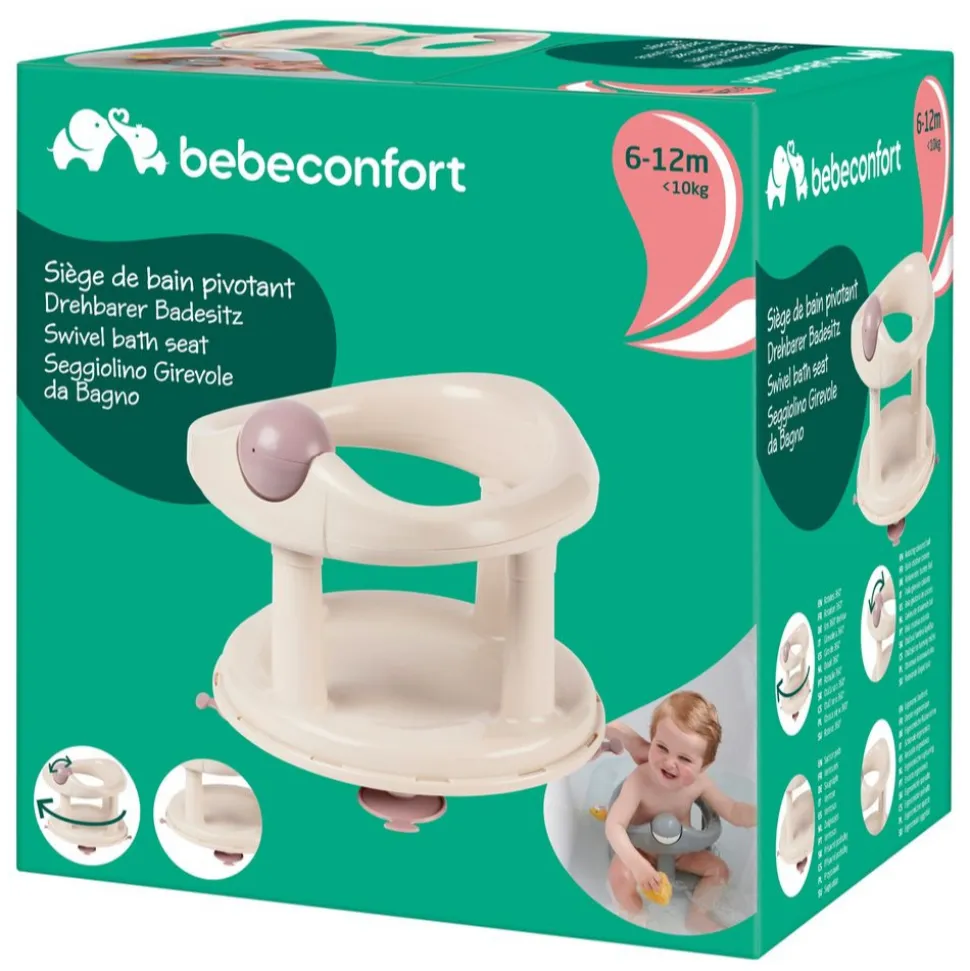 Anneau de bain pivotant beige/lavende
