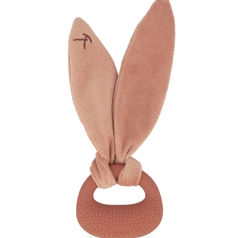 Anneau de dentition lapin en silicone terracotta