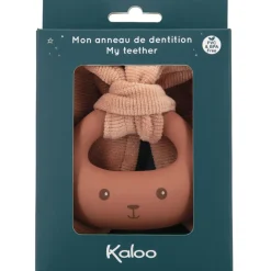 Anneau de dentition lapin en silicone terracotta
