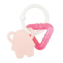 Anneau de dentition réfrigérant éléphant rose