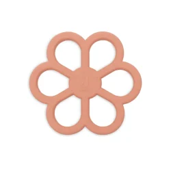 Anneau de dentition silicone bébé flower coral rose