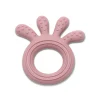 Anneau de dentition silicone poulpe rose