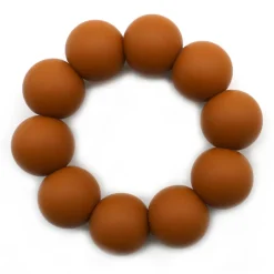 Anneau de dentition silicone et bois spéculos le tigre