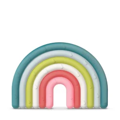 Anneau de dentition silicone arc en ciel
