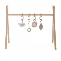 Arche de jeux en bois avec son set d'activités rose