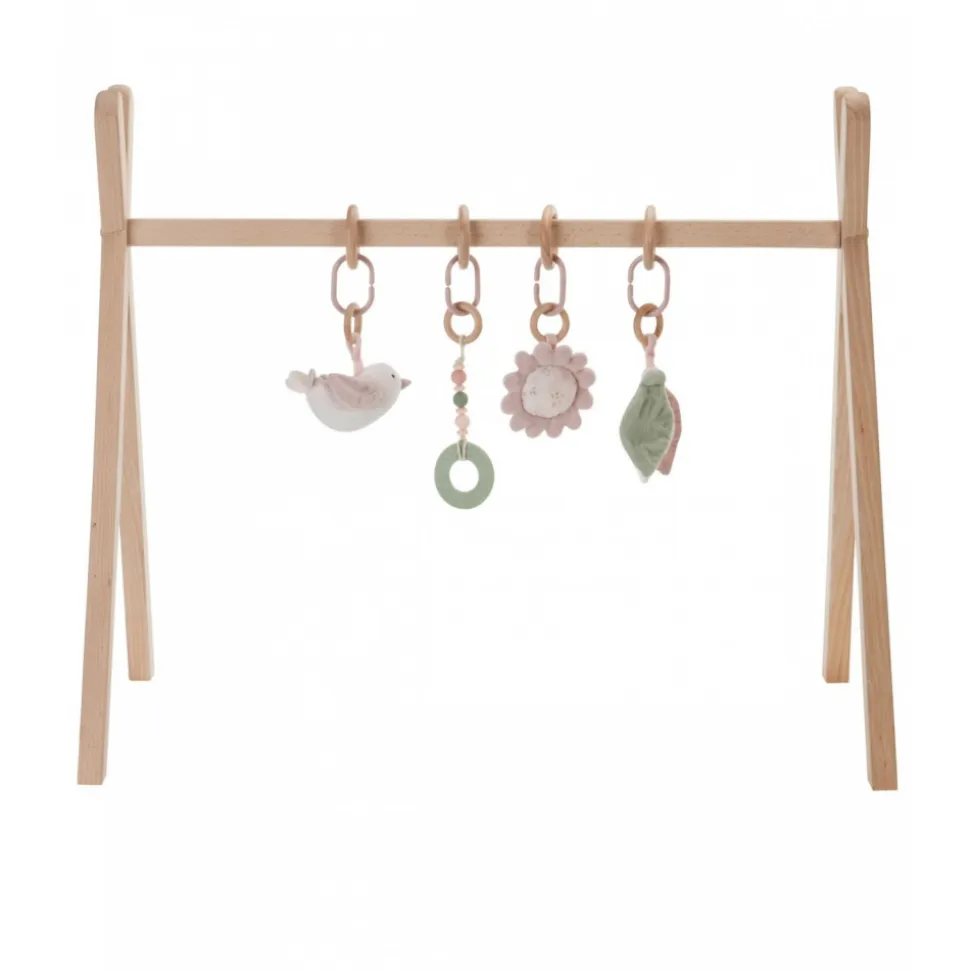 Arche de jeux en bois avec son set d'activités rose