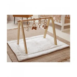 Arche d'éveil en bois + set de jouets d'activités bali, moka & snow
