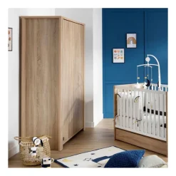 Armoire bébé 2 portes antonin version bois