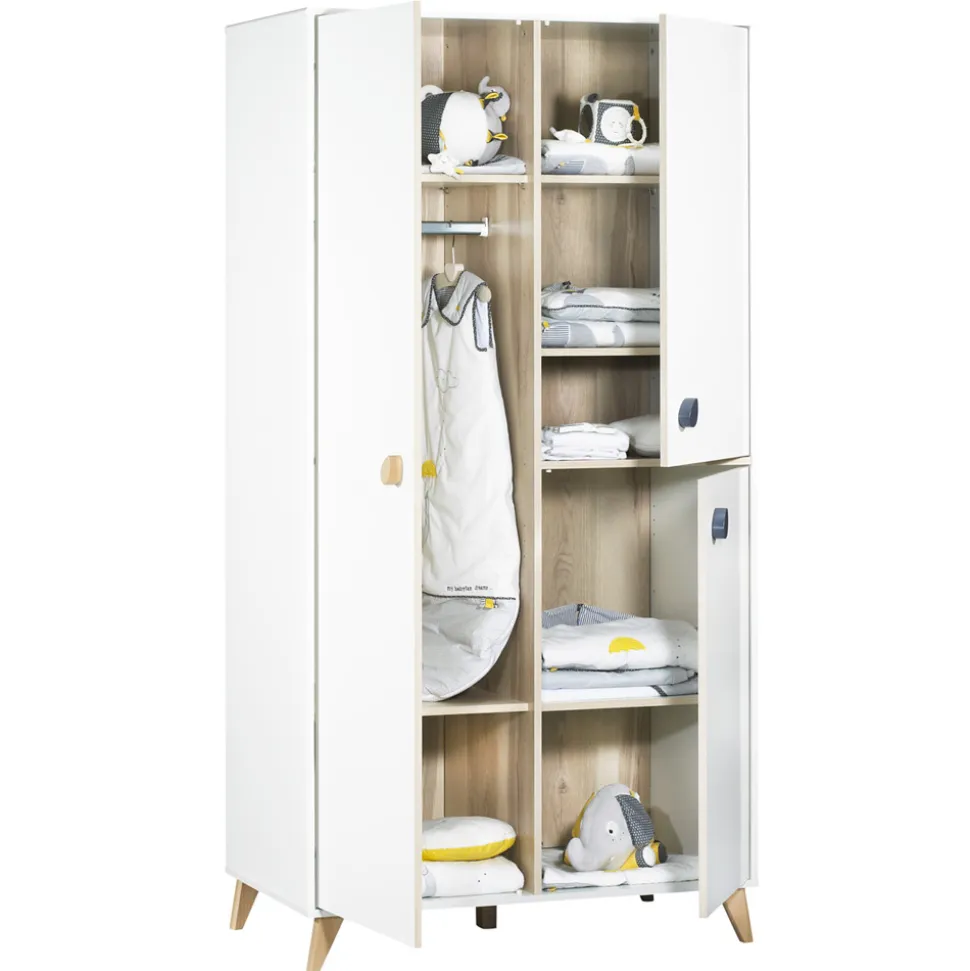 Armoire chambre bébé oslo boutons goutte