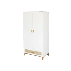 Armoire nami cannage de rotin neige