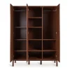 Armoire 3 portes ashi chataignier