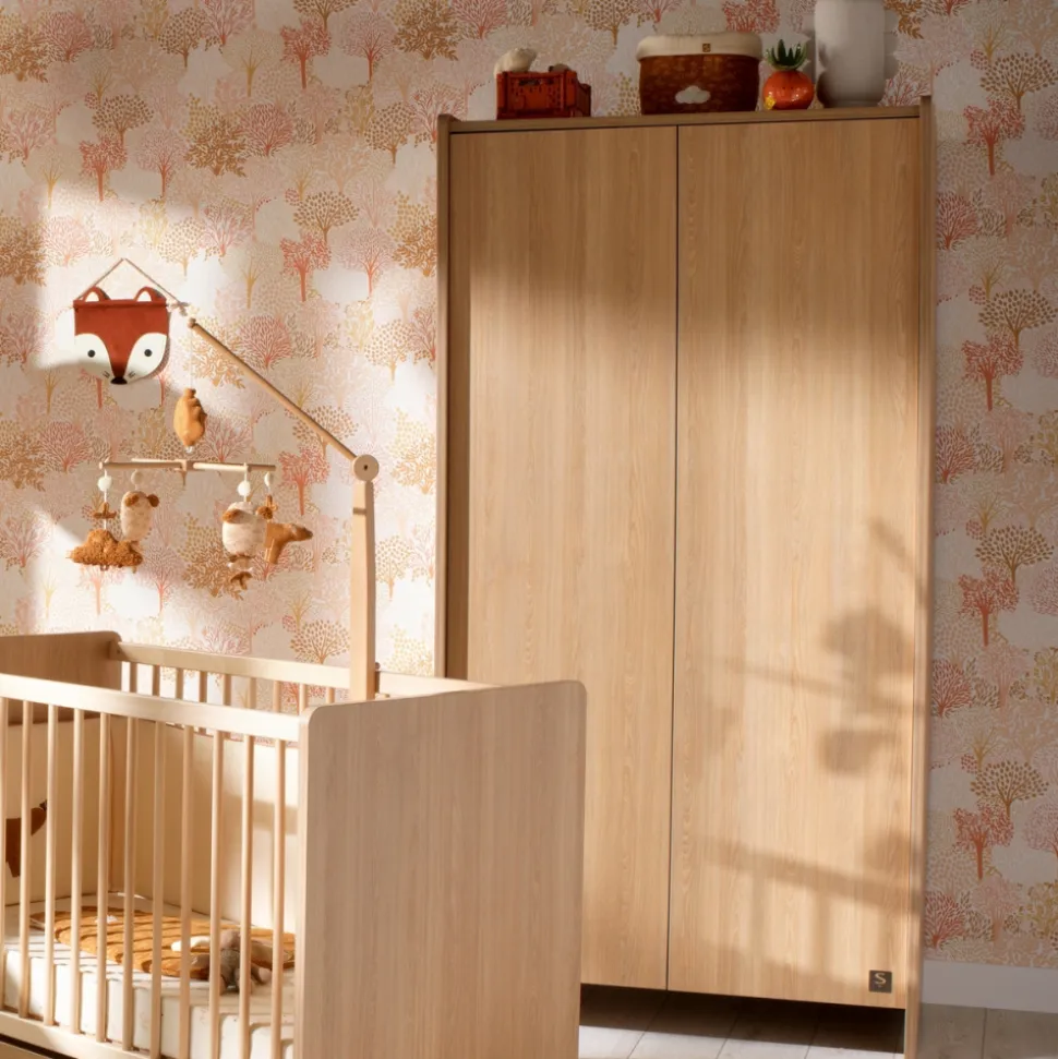 Armoire 2 portes cannelle