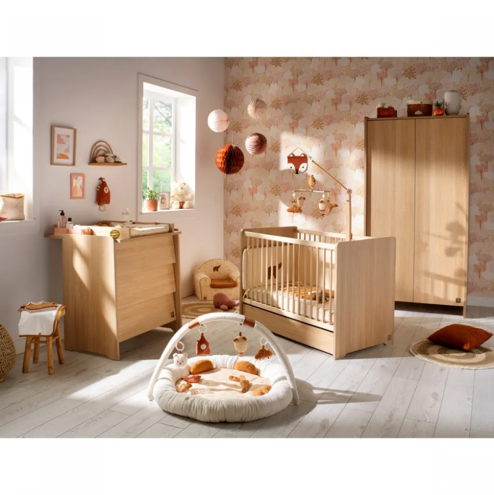 Armoire 2 portes cannelle