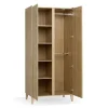 Armoire 2 portes chêne muve