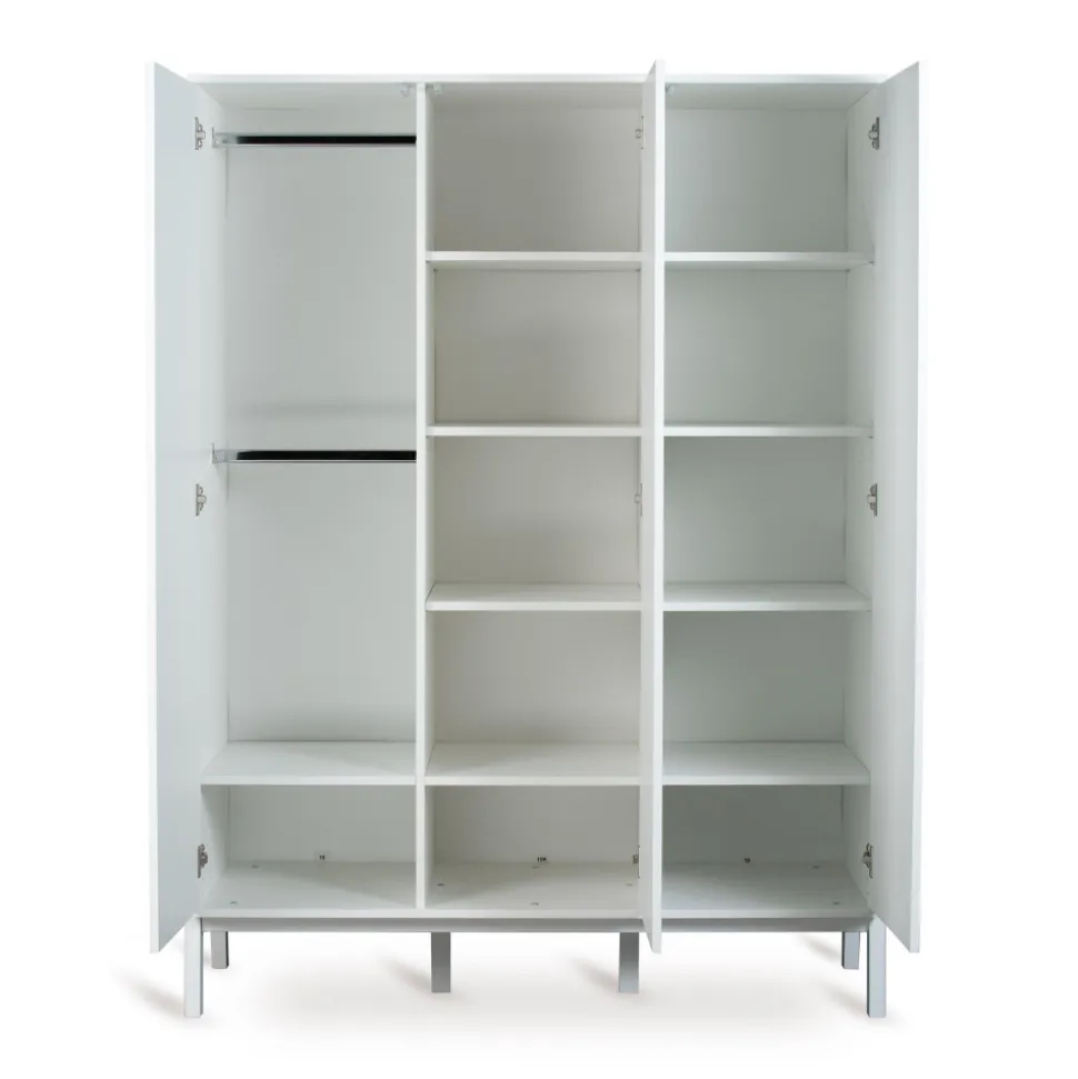 Armoire 3 portes - crème