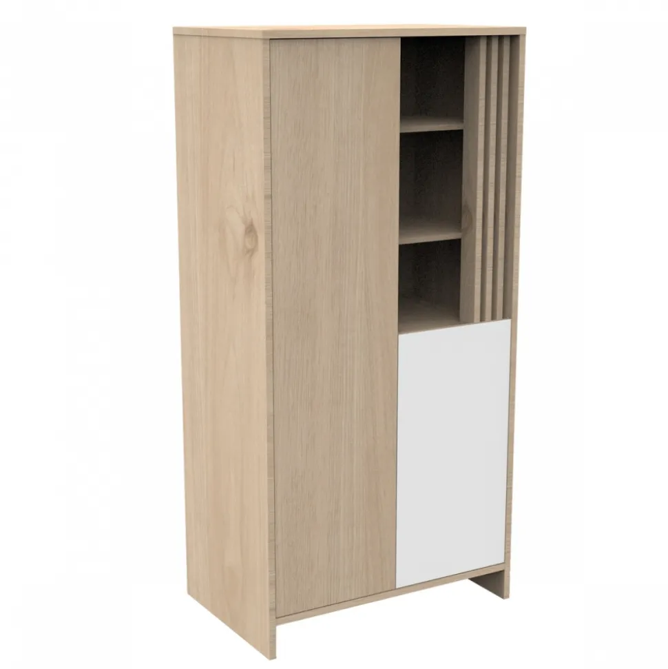 Armoire portes et niche blanche tokyo