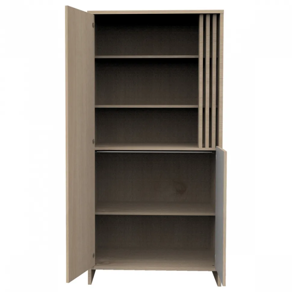Armoire portes et niche blanche tokyo