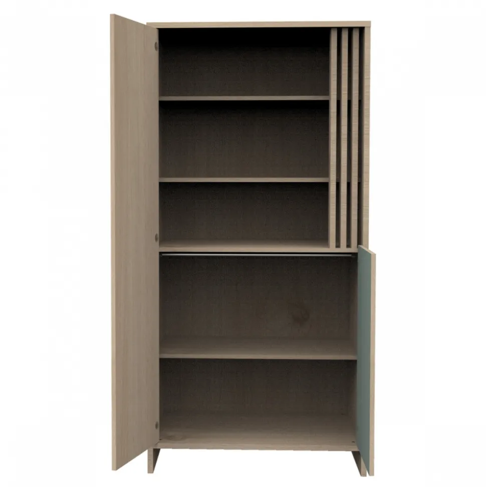Armoire portes et niche sauge tokyo