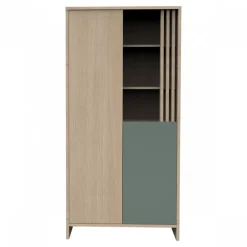 Armoire portes et niche sauge tokyo