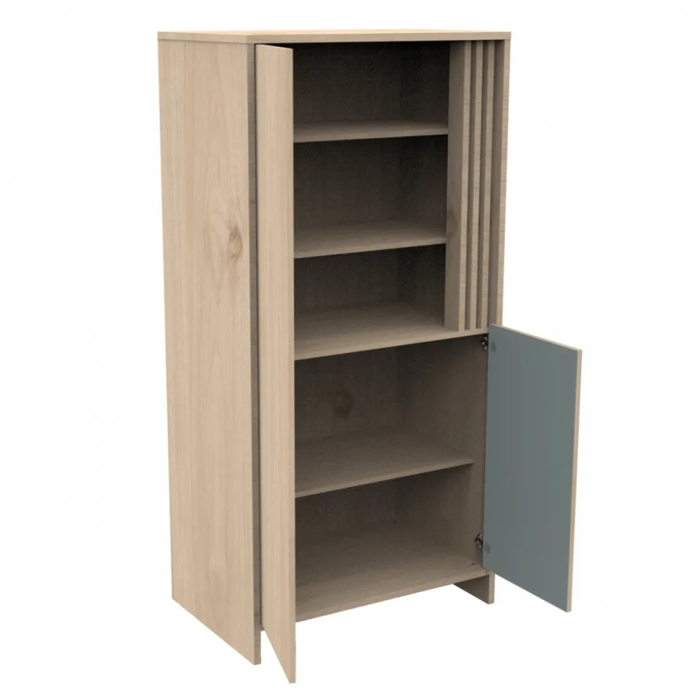 Armoire portes et niche sauge tokyo