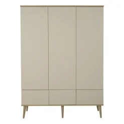 Armoire 3 portes flow argile et oak