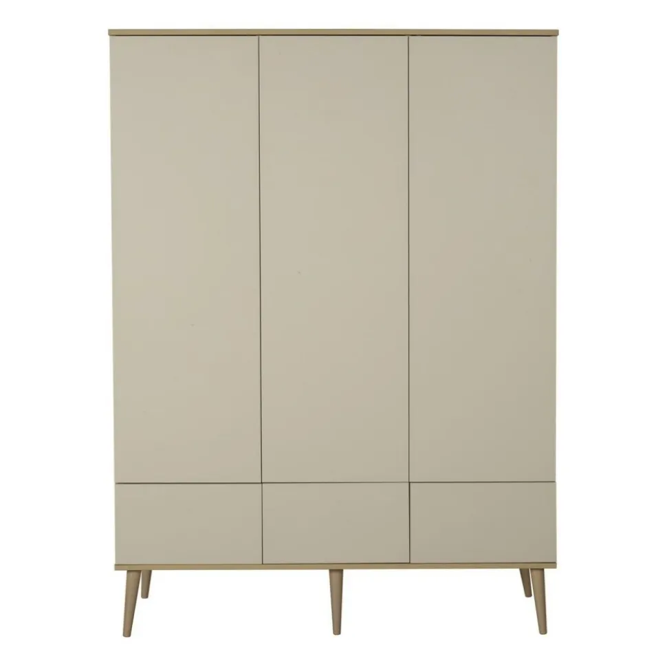 Armoire 3 portes flow argile et oak