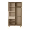 Armoire 3 portes 1 niche cocoon natural oak