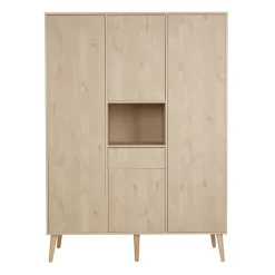Armoire 4 portes 1 niche cocoon natural oak