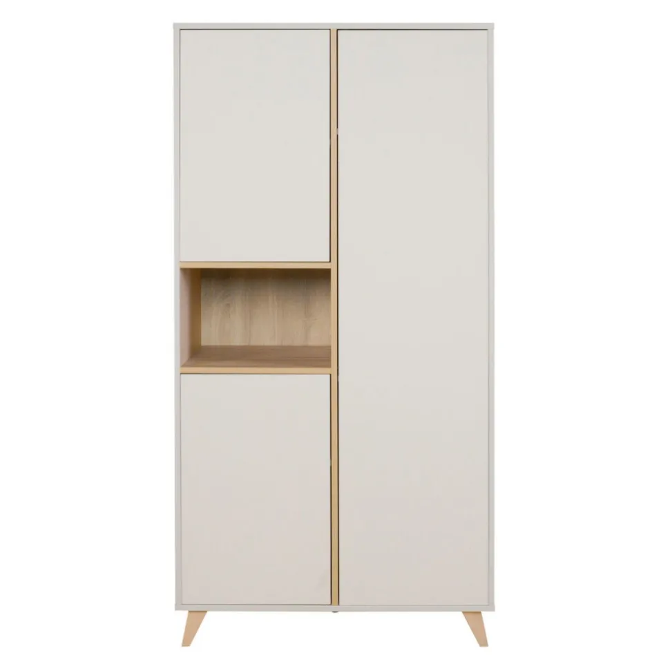 Armoire 3 portes 1 niche loft - argile