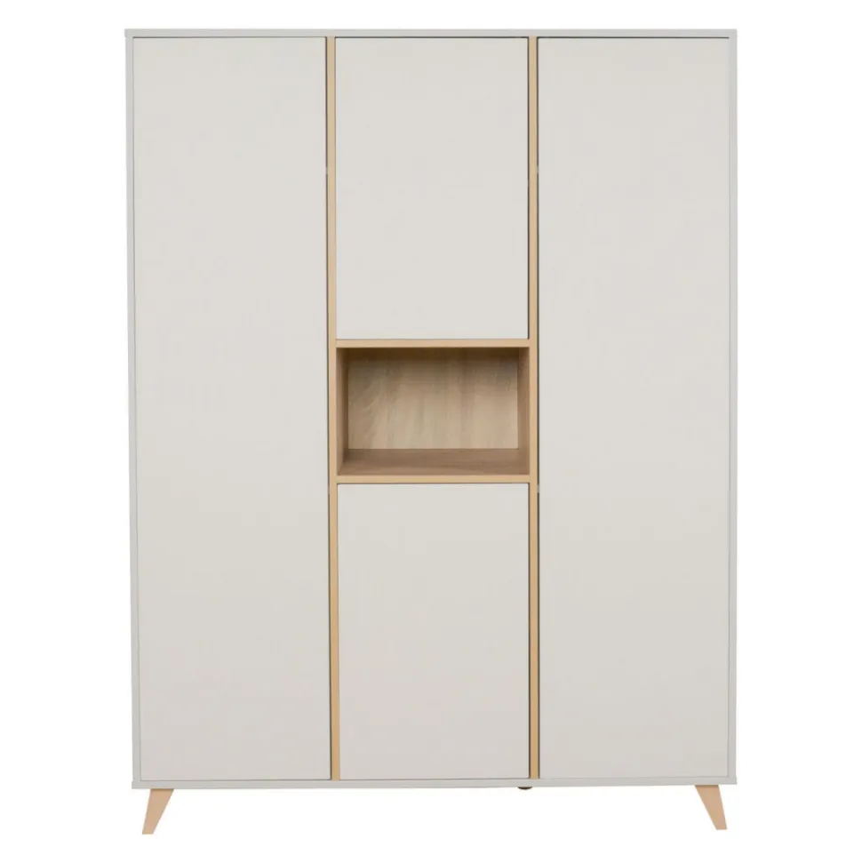 Armoire 4 portes 1 niche loft - argile