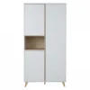 Armoire 3 portes 1 niche loft white