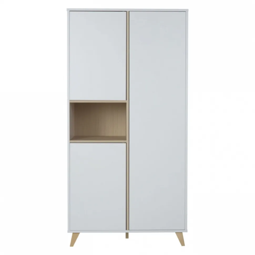 Armoire 3 portes 1 niche loft white