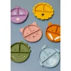 Assiette avec ventouse en silicone et compartiments - mrs. peacock