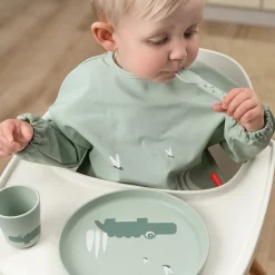 Assiette bébé foodie croco vert