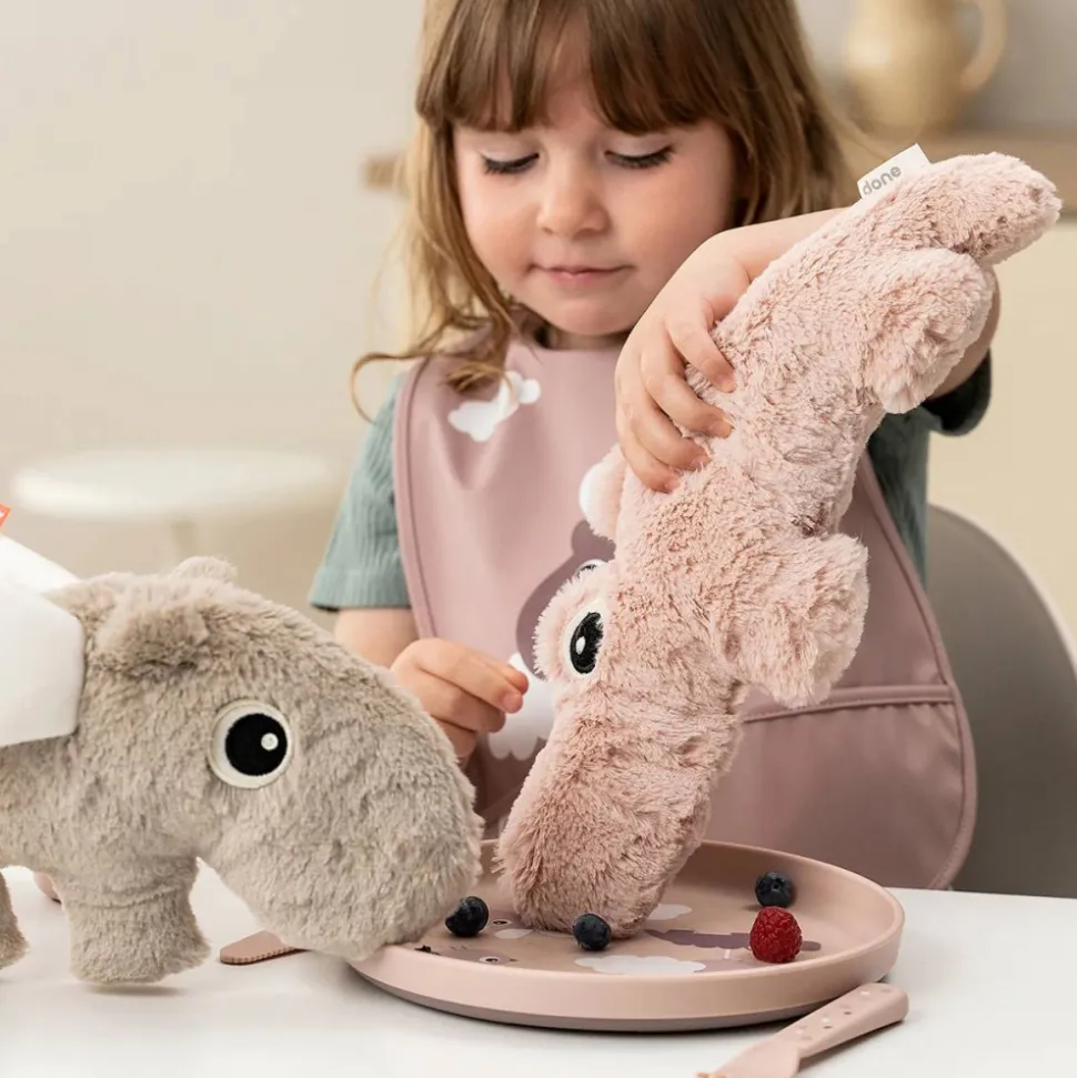 Assiette bébé foodie happy clouds rose