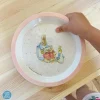 Assiette bébé pierre lapin - rose