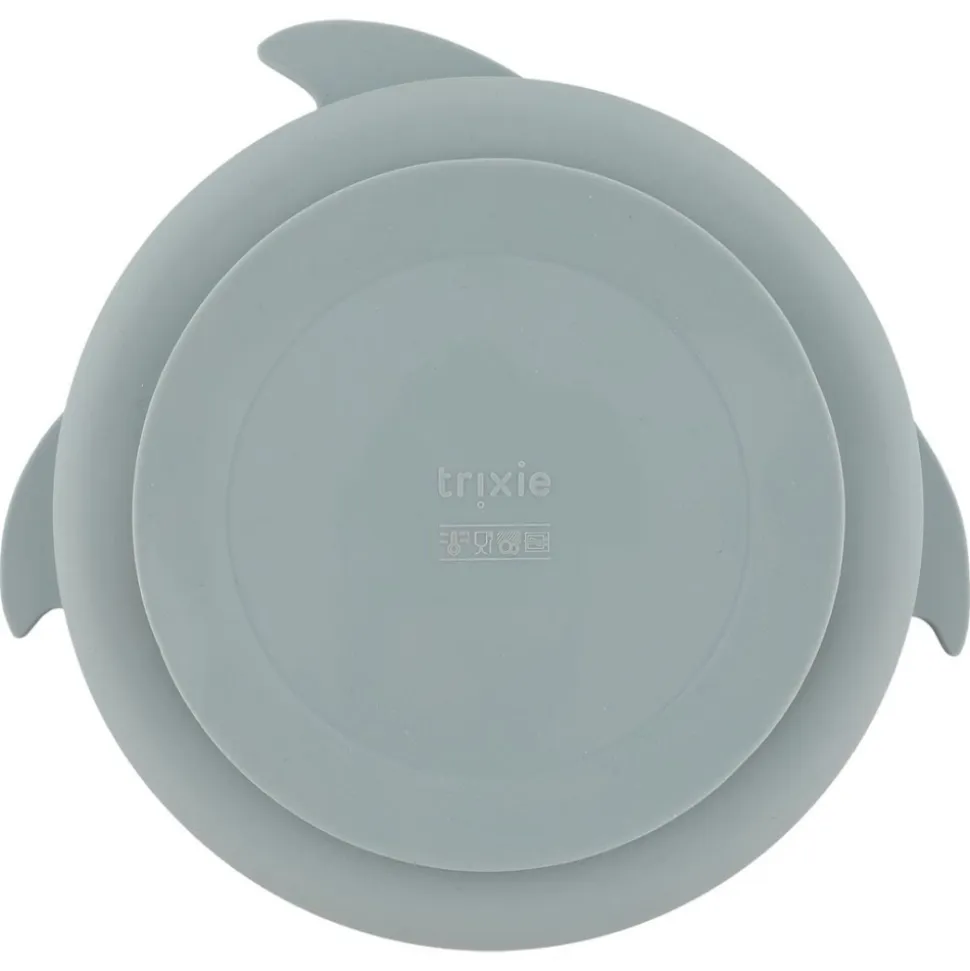 Assiette compartimentée avec ventouse mr. shark