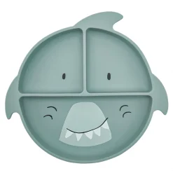 Assiette compartimentée avec ventouse mr. shark