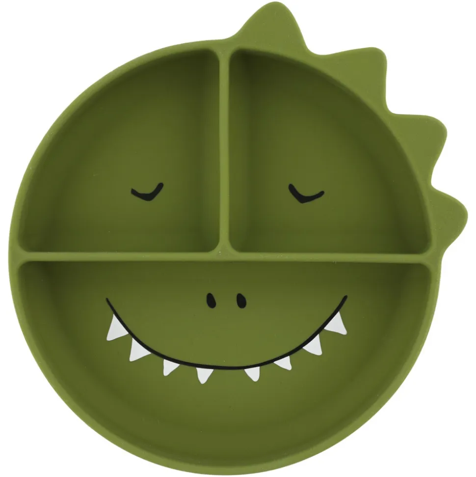 Assiette compartimentée avec ventouse mr. dino