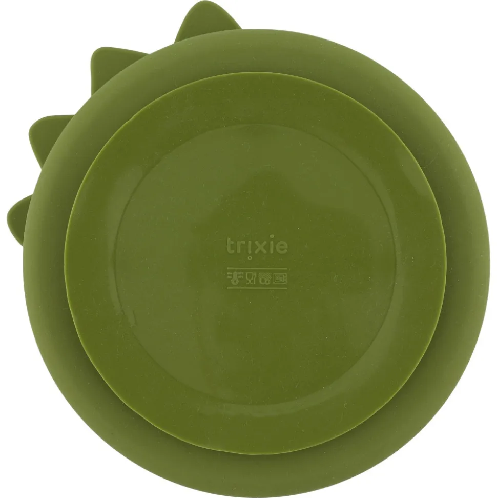 Assiette compartimentée avec ventouse mr. dino