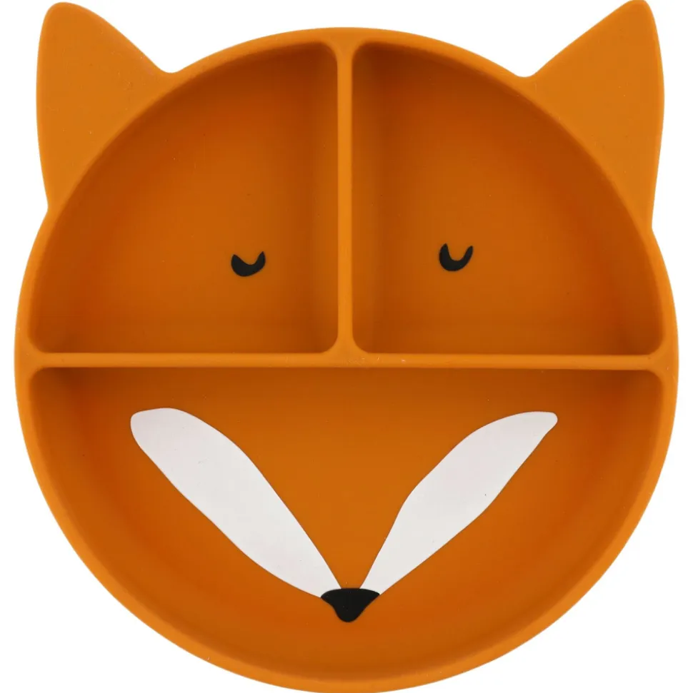 Assiette compartimentée avec ventouse mr. fox