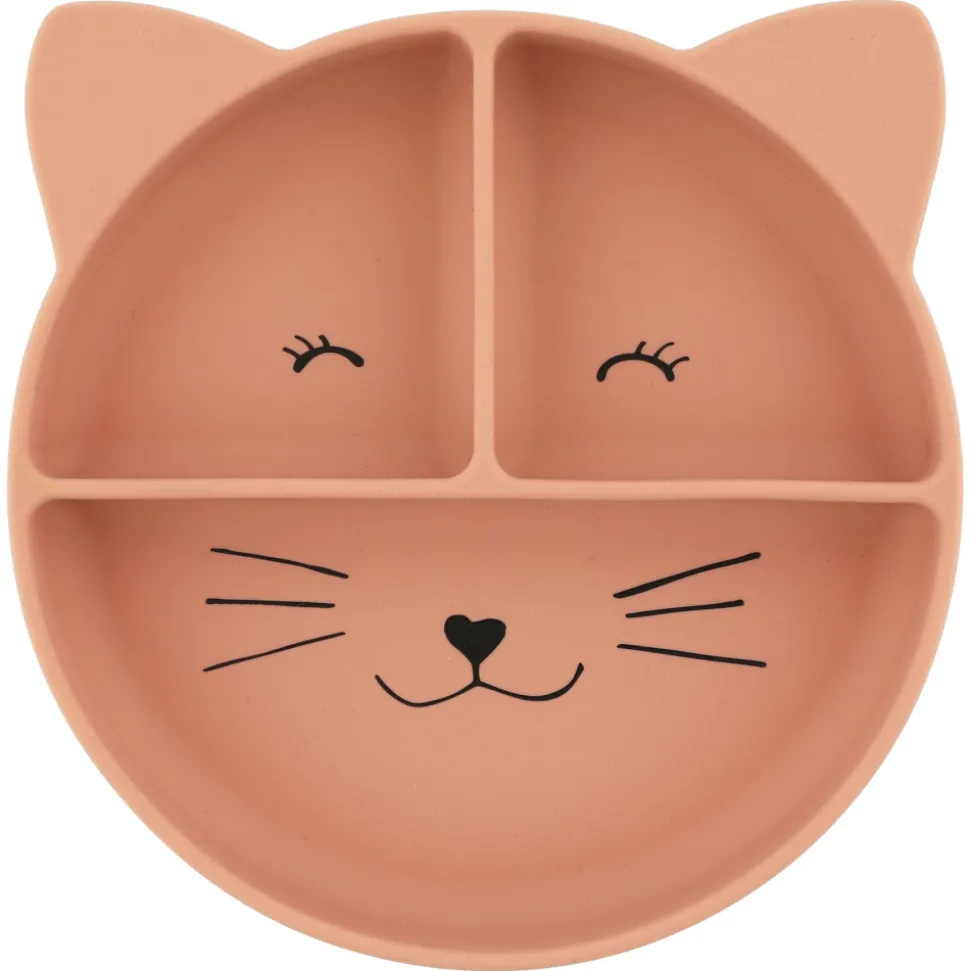 Assiette compartimentée avec ventouse mrs. cat