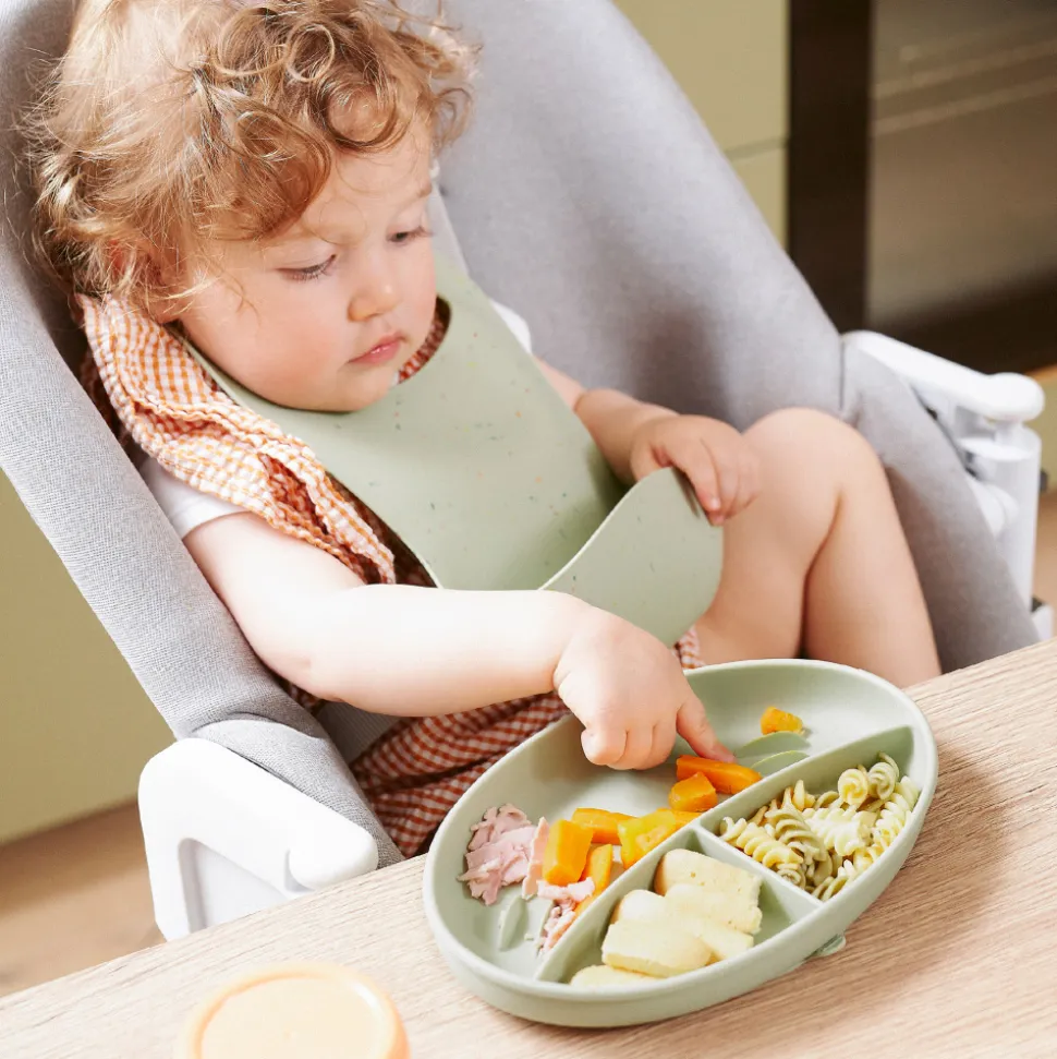 Assiette compartimentée bébé en silicone