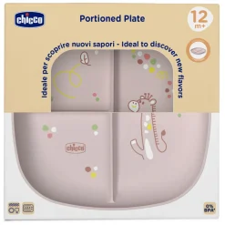 Assiette à portions rose