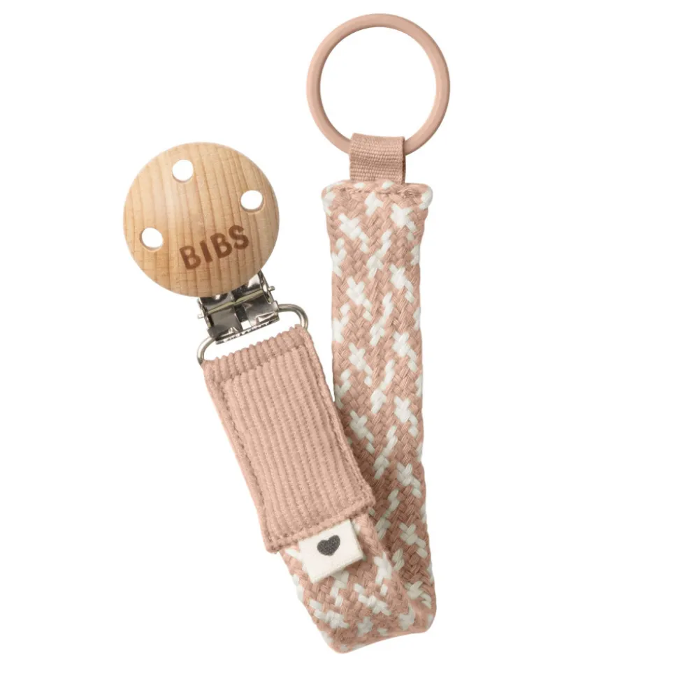 Attache sucette blush et ivory
