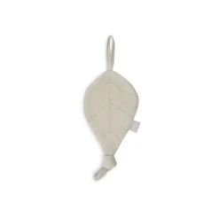 Attache sucette feuille nougat