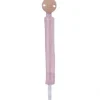 Attache-sucette gaze de coton rayé rose