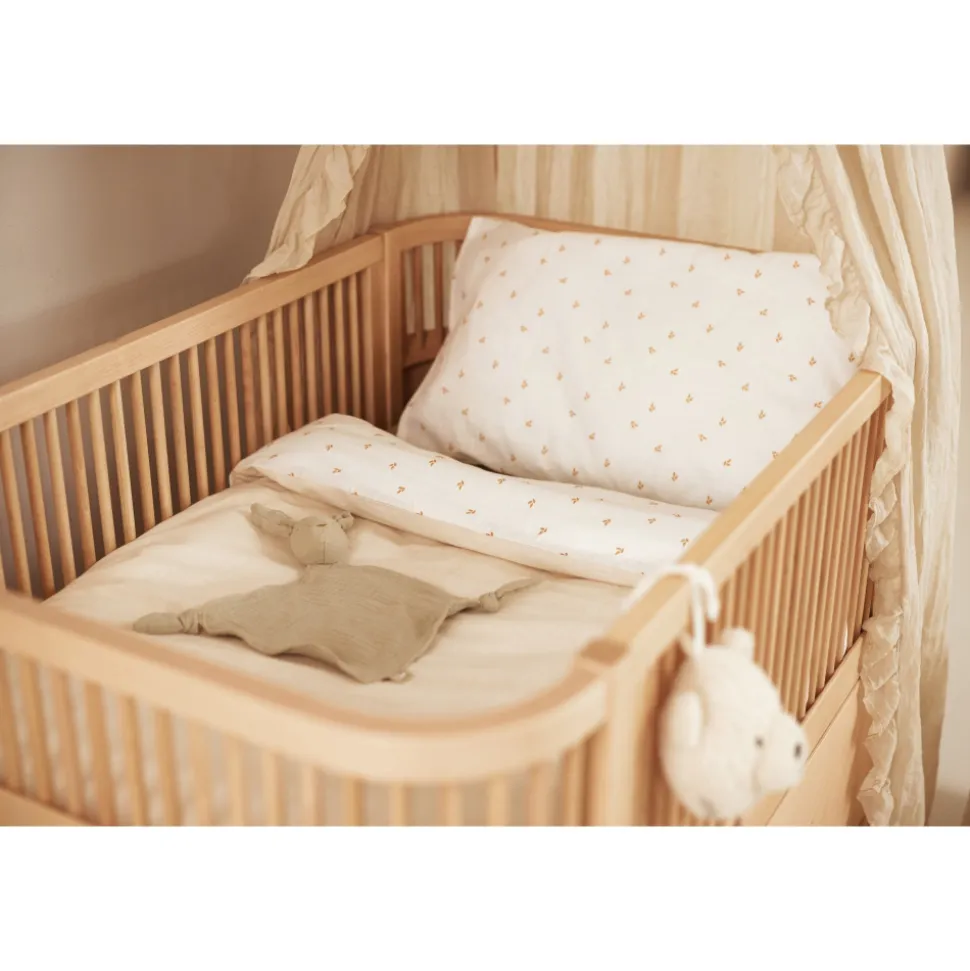 Attache sucette lapin olive
